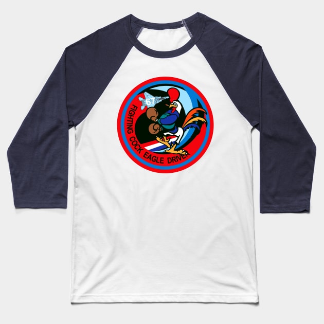 67th Fighter Squadron Baseball T-Shirt by MBK